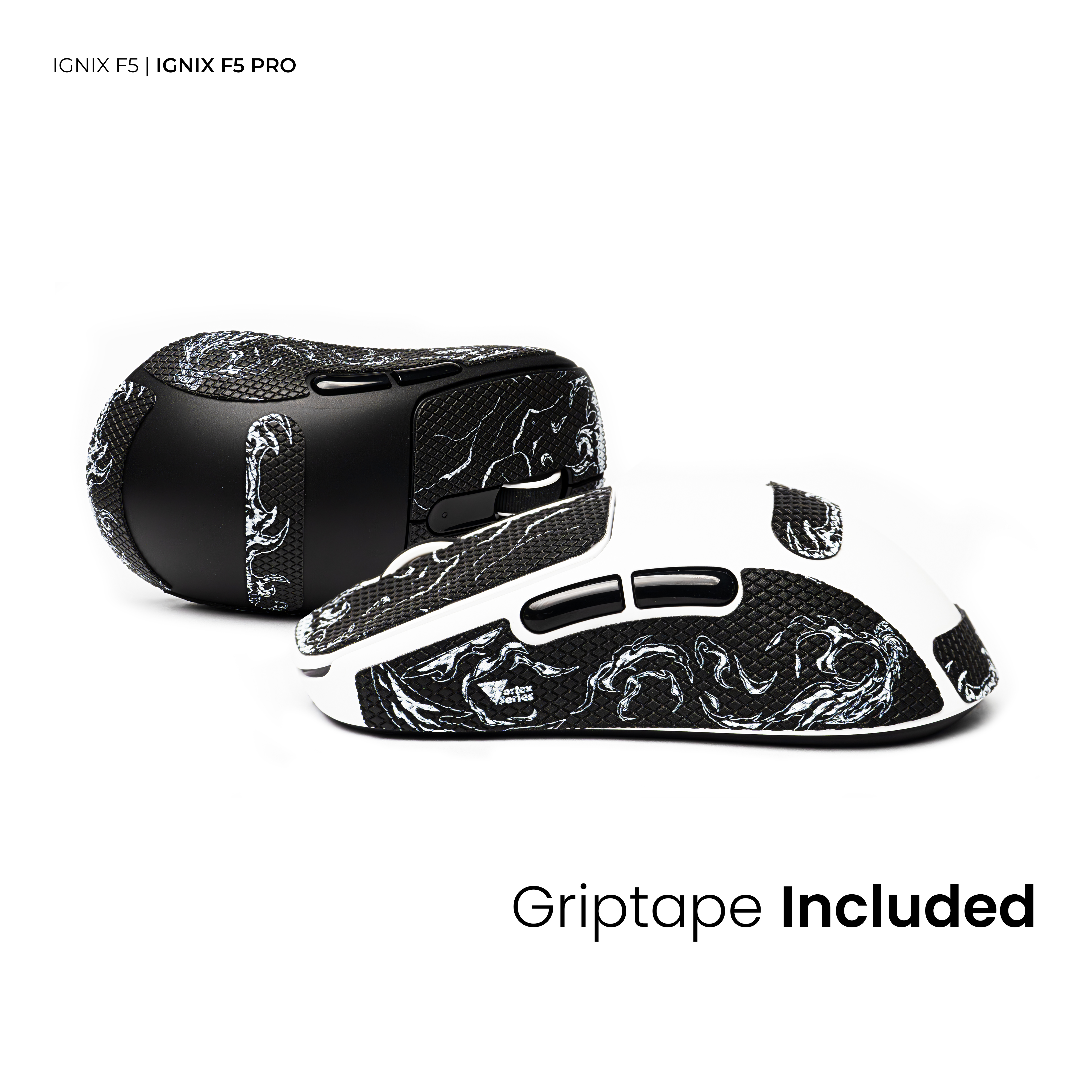 VortexSeries IGNIX Series F5 | Ultra Light Wireless Tri Mode Gaming Mouse PixArt PAW 3311 / 3395 PRO