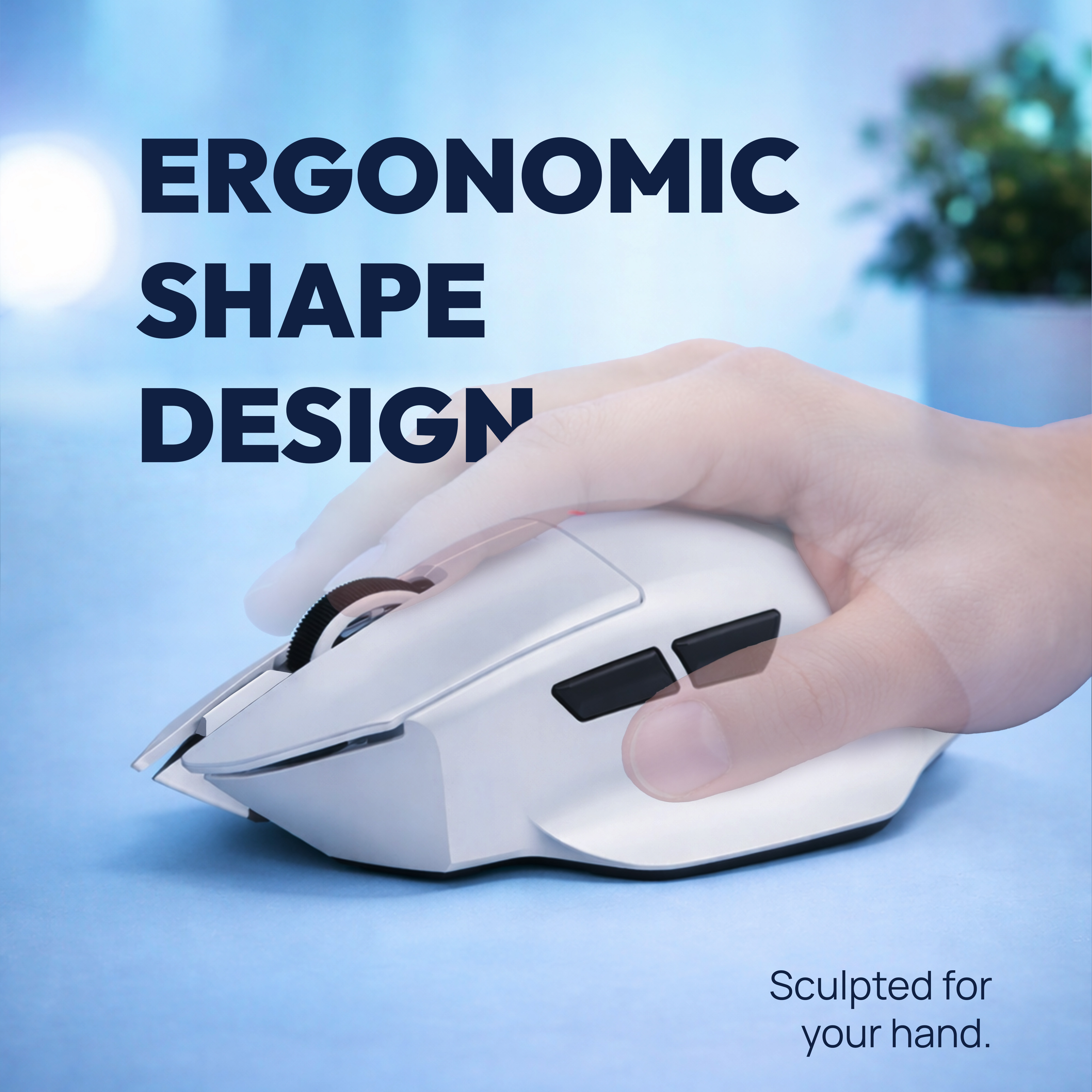 VortexSeries X Moxanic LUMI G5 Series | Charging Dock | Lightweight Wireless Tri Mode Gaming Mouse Ergonomic PixArt PAW 3311